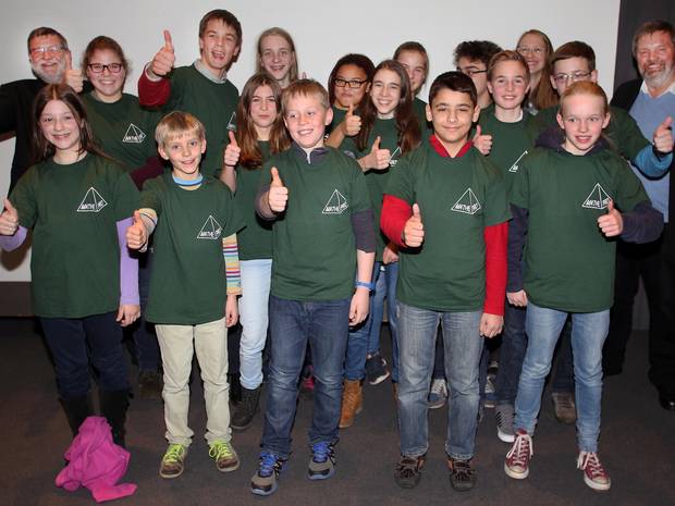 Freuen sich: Die 20 Bonner SchÃƒÂ¼ler nehmen im Februar am Landeswettbewerb Mathematik in Dortmund teil. 